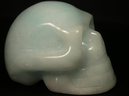 Aragonite light Blue Skull 871